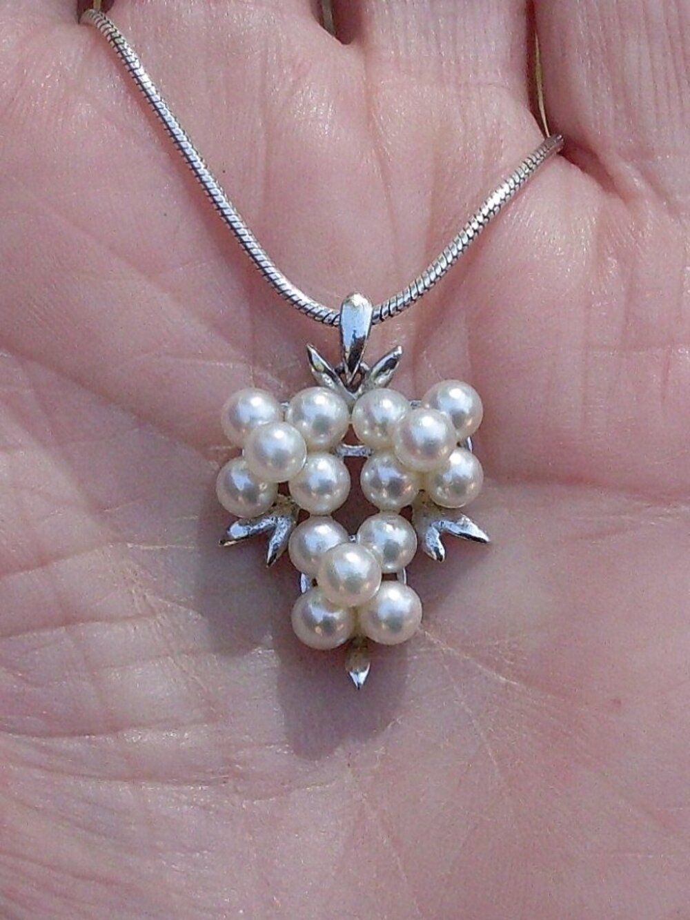 Vintage Mikimoto Japanese Akoya Pearl Pendant - 925 Chain - Gift Boxed